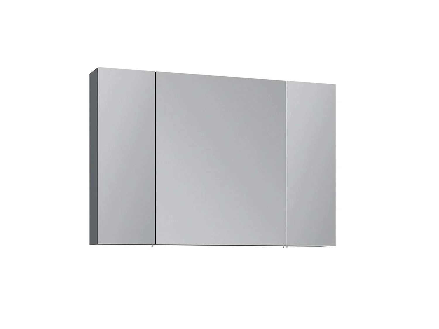 Badezimmerschrank mit Spiegel "Nuvola 100 v2" – 97 x 16 x 66 cm – Anthrazit