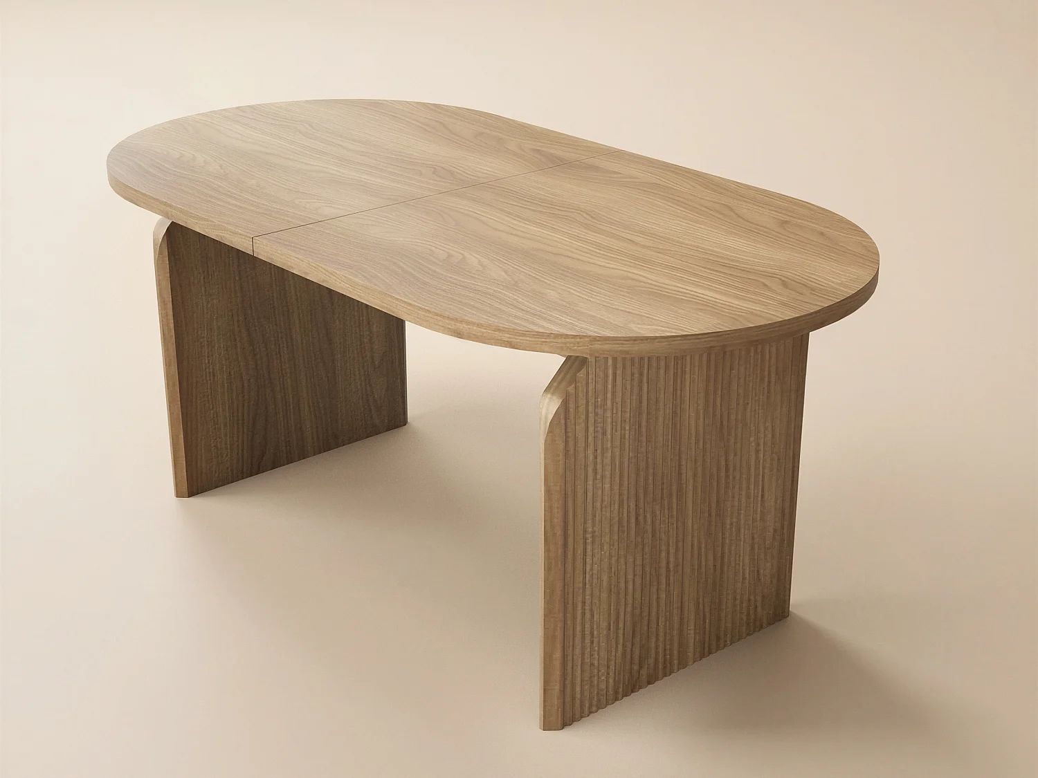 SOLACE+CO Varm Wood Effect Extendable Dining Table