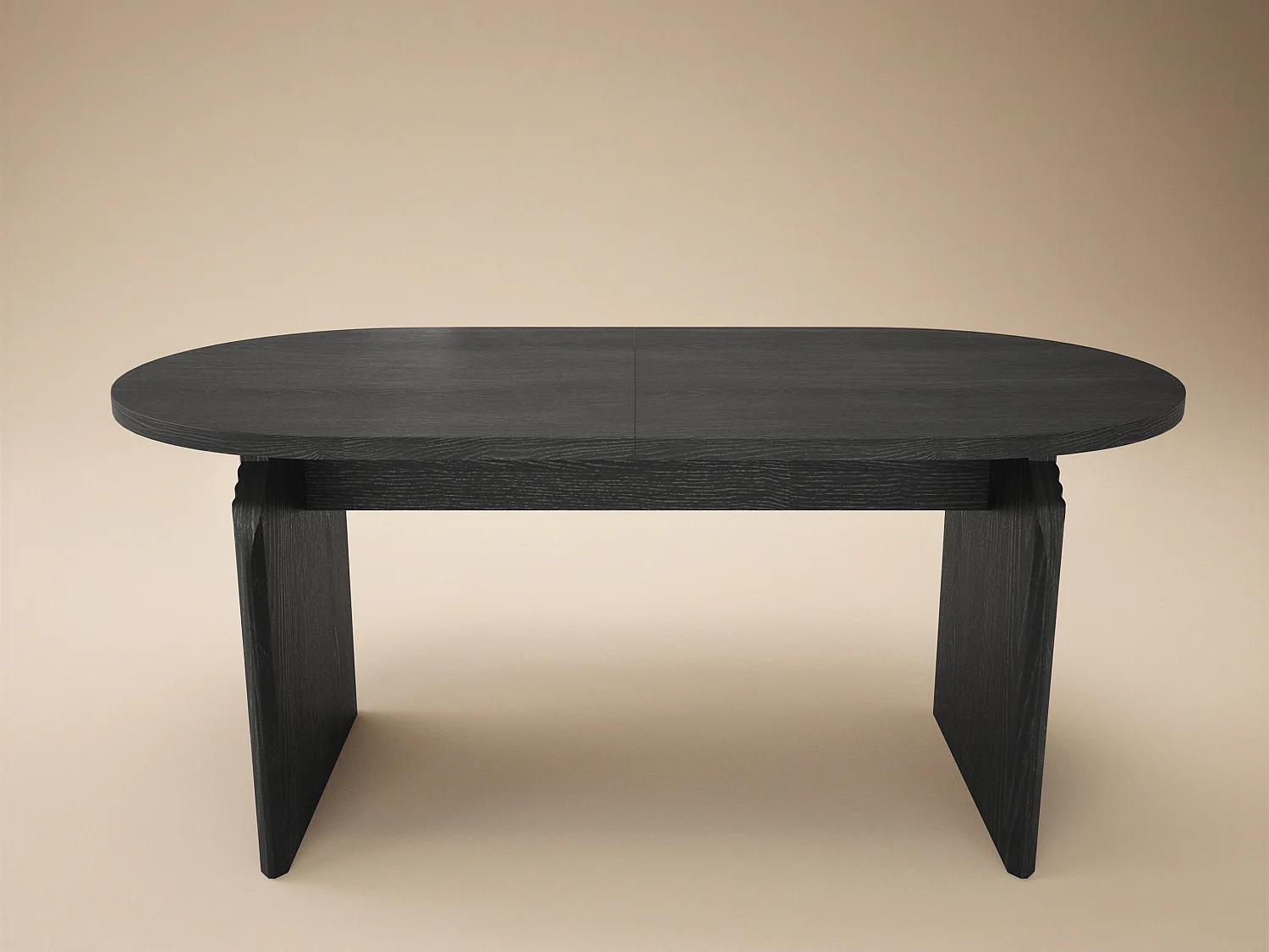 SOLACE+CO Varm Black Wood Effect Extendable Dining Table