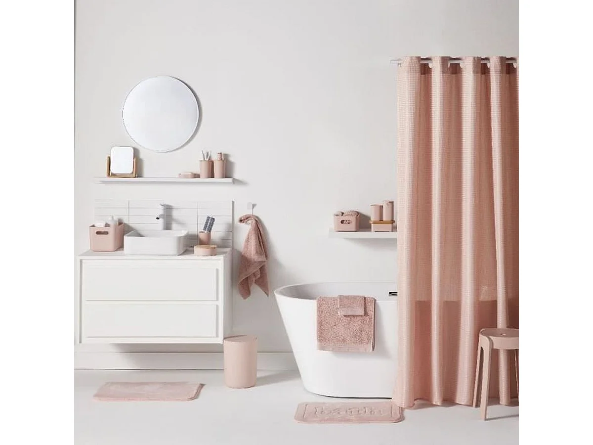 TODAY Utility Tapis de bain en mousse à mémoire 40 x 60 cm - Rose