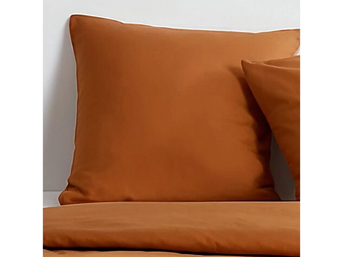 TODAY Parure de lit Essential effet washed 220x240 cm + 2 taies 63x63 cm (caramel)