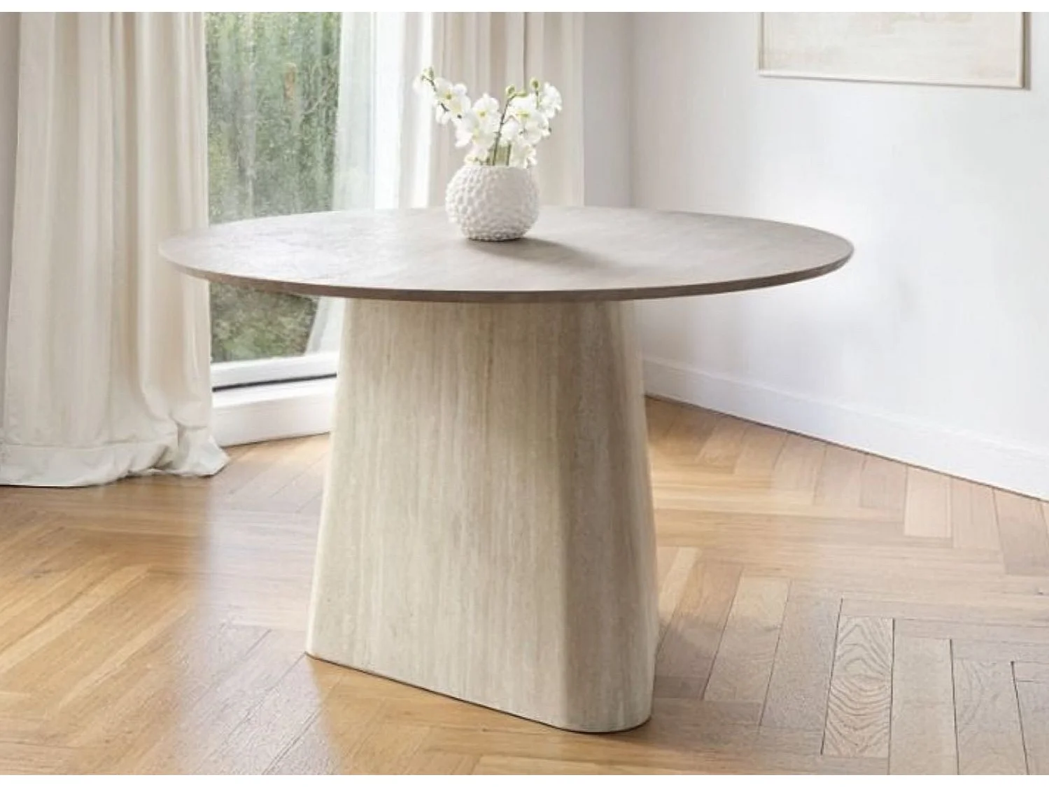 SOLACE+CO Elin Sintered Stone Round Dining Table