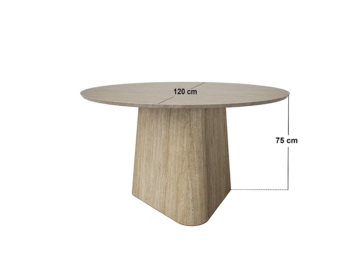 SOLACE+CO Elin Sintered Stone Round Dining Table