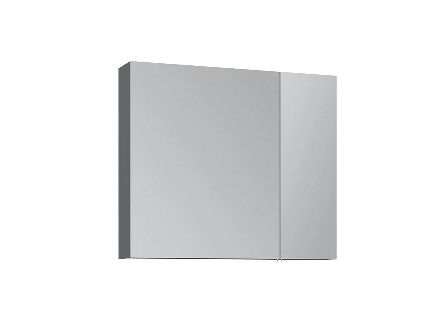 Meuble Salle de Bain avec Miroir "Nuvola 80 v2" - 75 x 16 x 66 cm - Anthracite