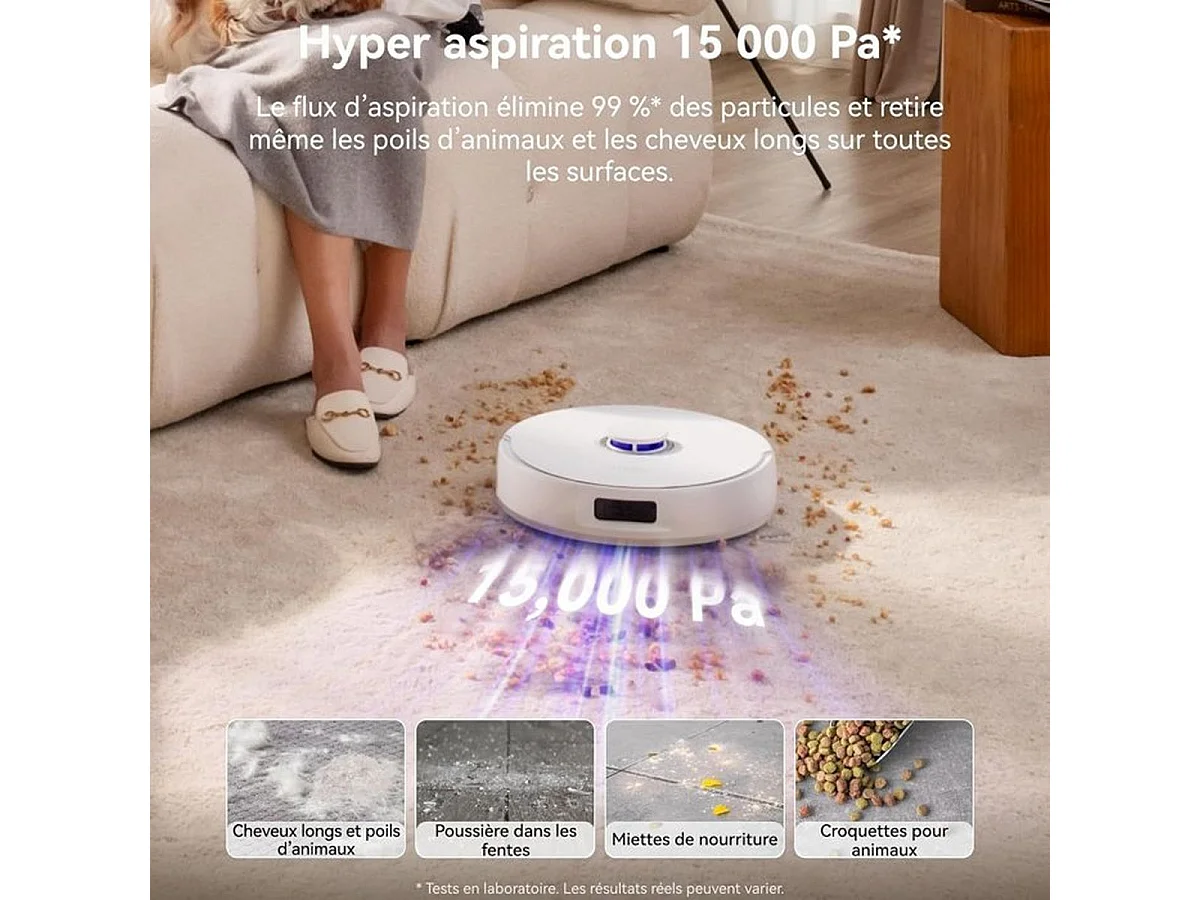 NARWAL Freo Z10 Aspirateur laveur robot autonome avec station de lavage et sac 2,5 L