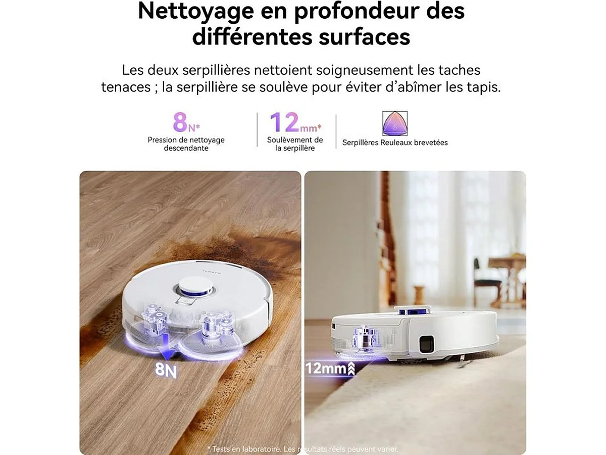 NARWAL Freo Z10 Aspirateur laveur robot autonome avec station de lavage et sac 2,5 L