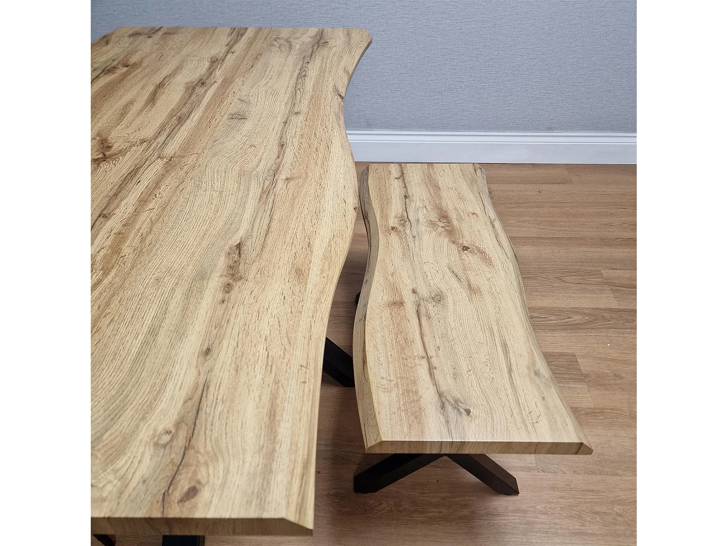 Kosy Koala Dining Table Set with 2 Black Chairs and 1 Bench Kitchen Dining Room Furniture