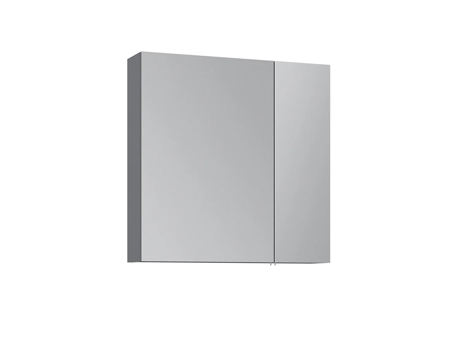 Meuble Salle de Bain avec Miroir "Nuvola 60 v2" - 66 x 16 x 60 cm - Grey