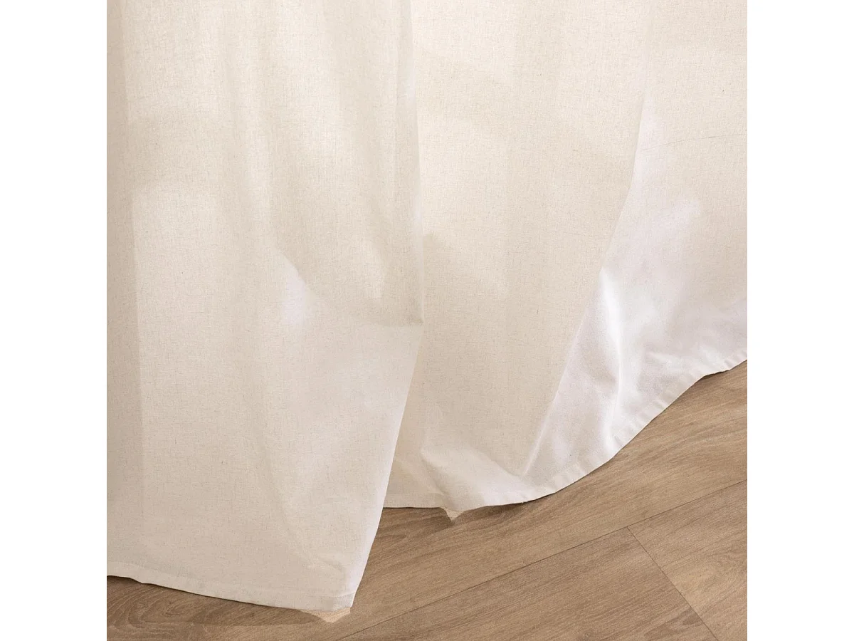 Rideau à Œillets Avec Pompons "Hera" 140x240cm Menthe