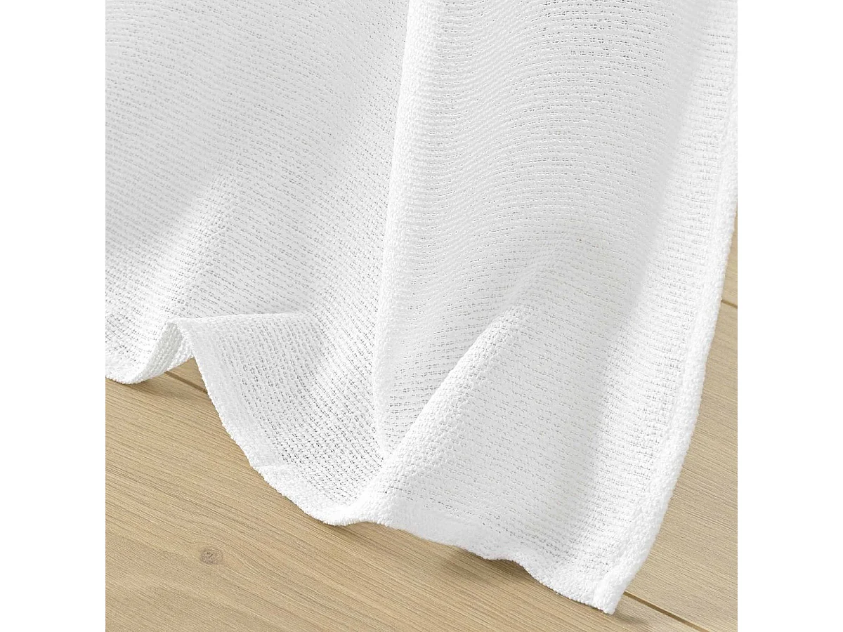 Rideau Voilage à Œillets "Loulaine" 140x240cm Blanc