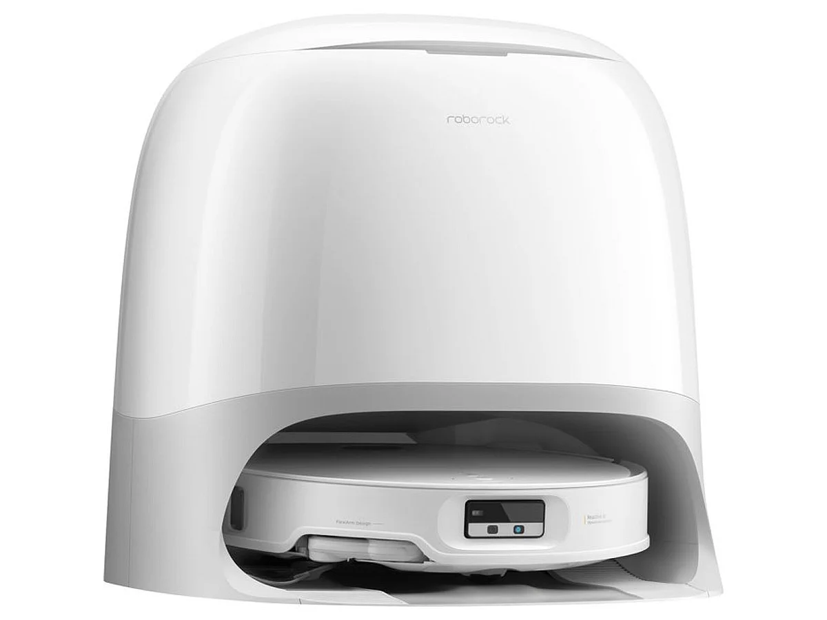 Roborock Qrevo CurvX Aspirateur-laveur robot hyperpuissant 22 000 Pa avec station Thermo+