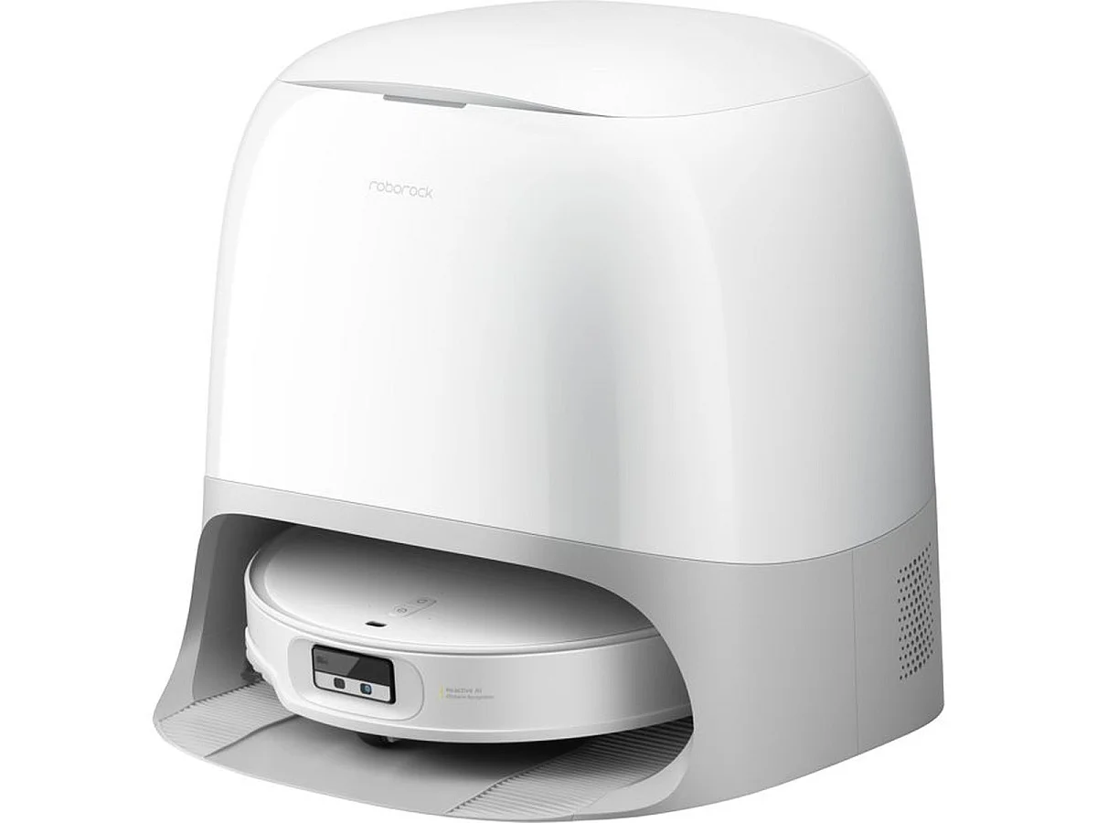 Roborock Qrevo CurvX Aspirateur-laveur robot hyperpuissant 22 000 Pa avec station Thermo+