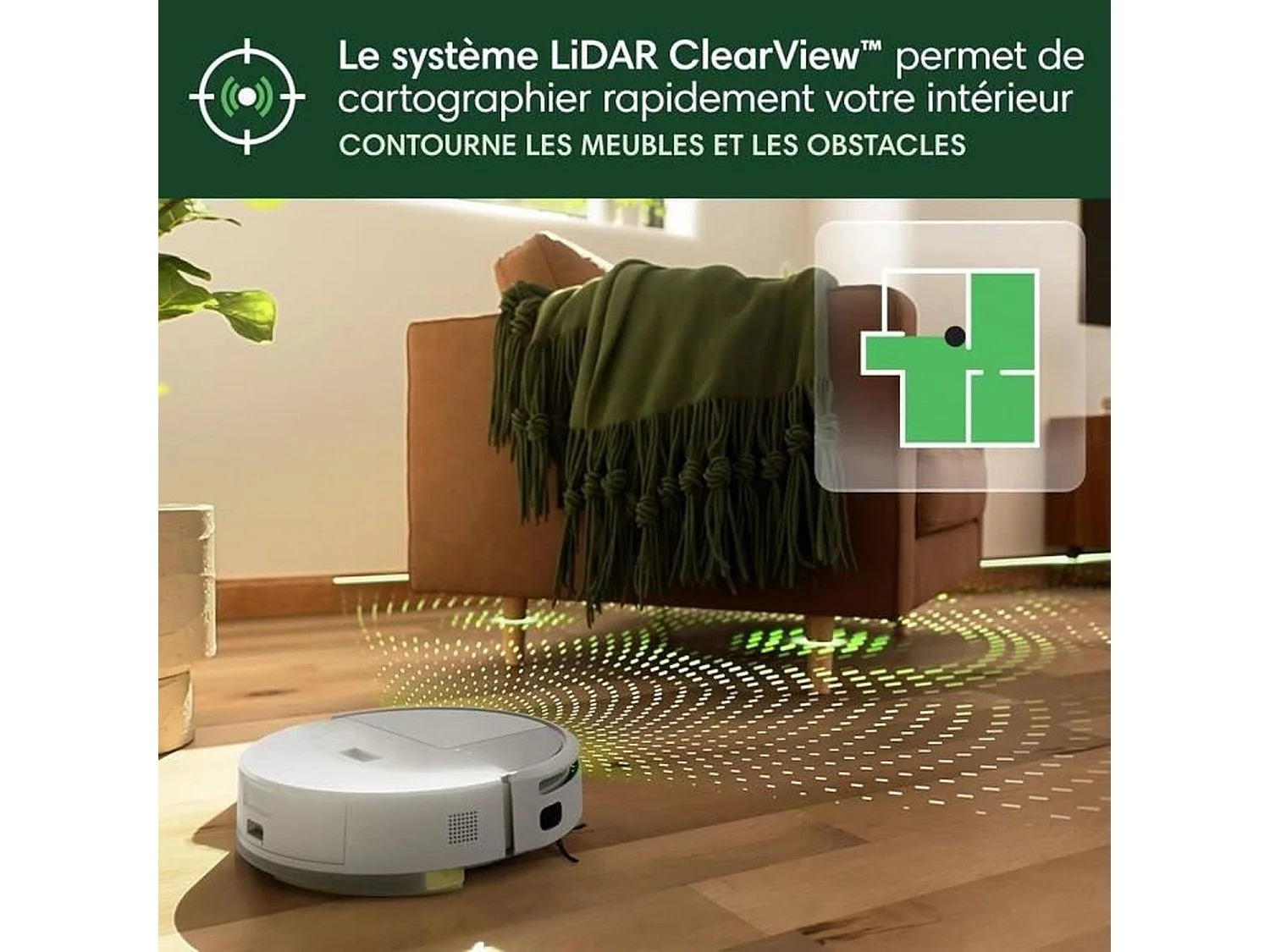 Roomba 205 DustCompactor Combo, compacte dans le robot jusqu'à 60 J - Clearview LiDAR