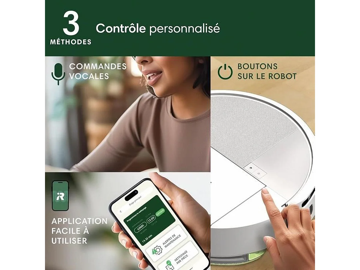 Roomba 205 DustCompactor Combo, compacte dans le robot jusqu'à 60 J - Clearview LiDAR