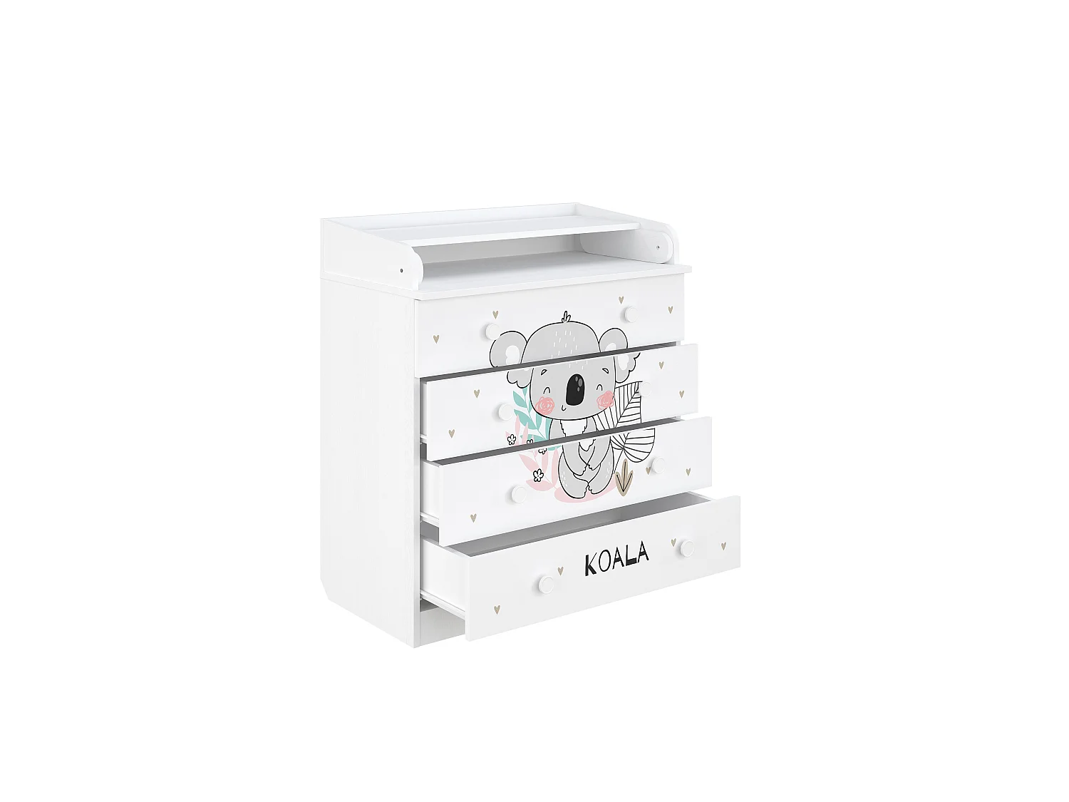 Changing dresser 800 Shefa Kids, white, Coala
