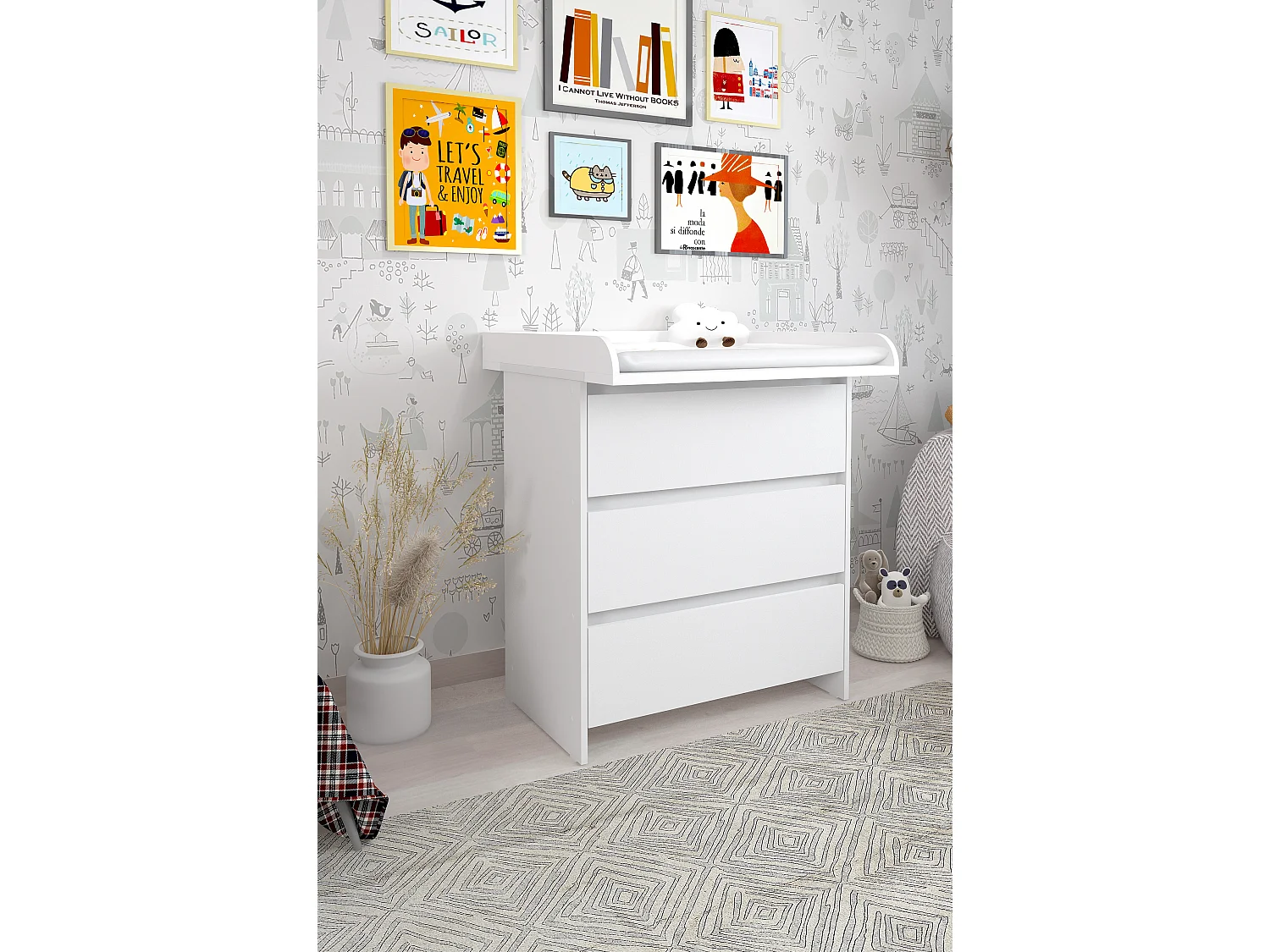Changing unit Shefa Kids 820, white