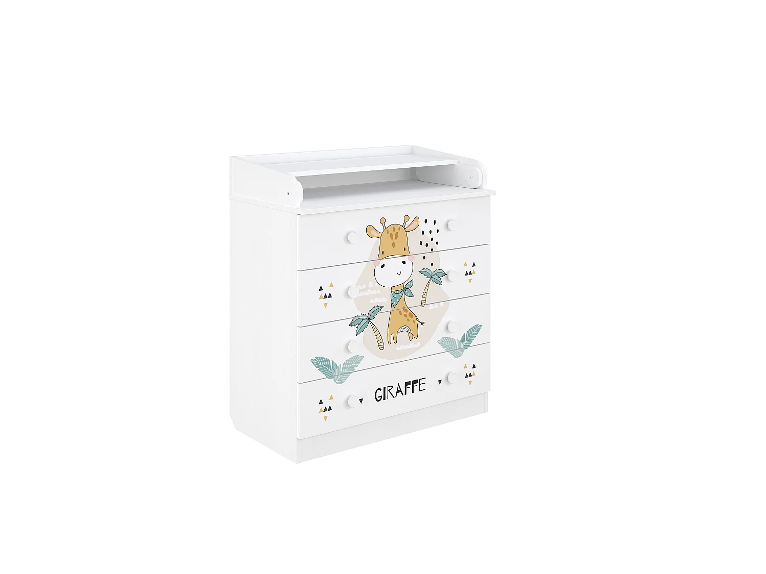 Changing dresser 800 Shefa Kids, white, Giraffe