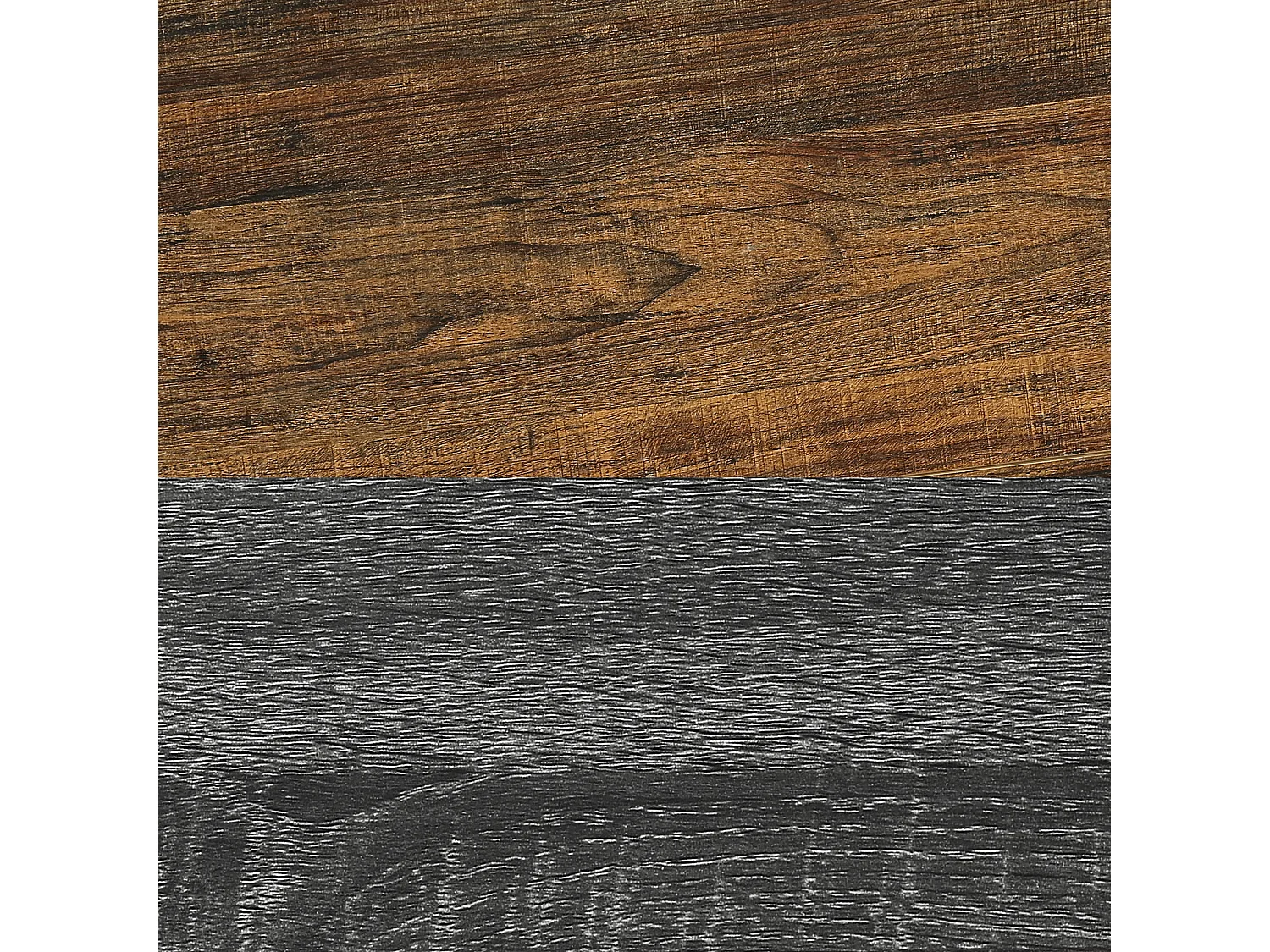 Table de bar ronde, table de cocktail bistro de 100 cm de haut avec repose-pieds en métal, marron et gris (table seule)