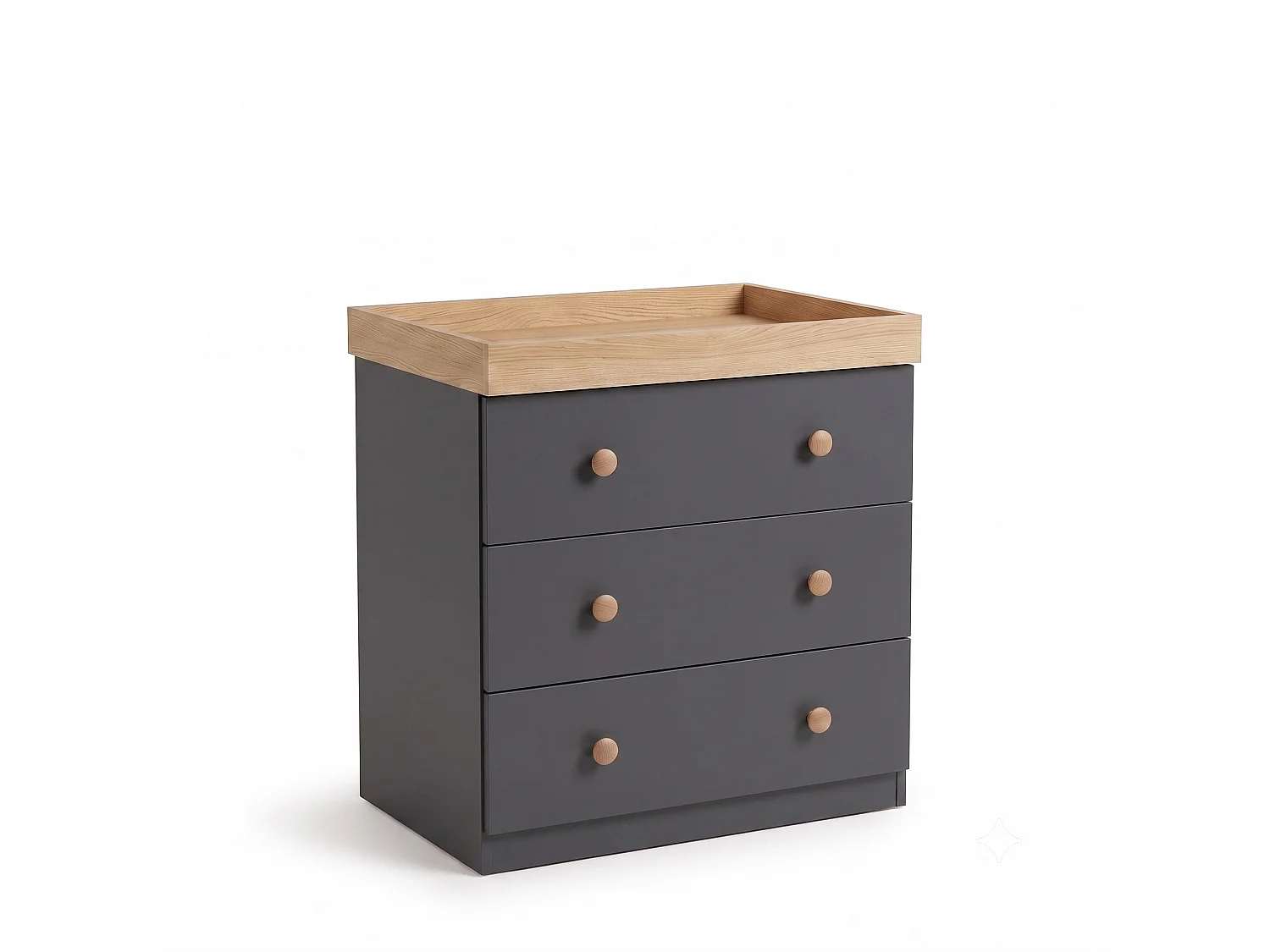 Changing Dresser Shefa Kids 888 Graphite - Cremona Oak