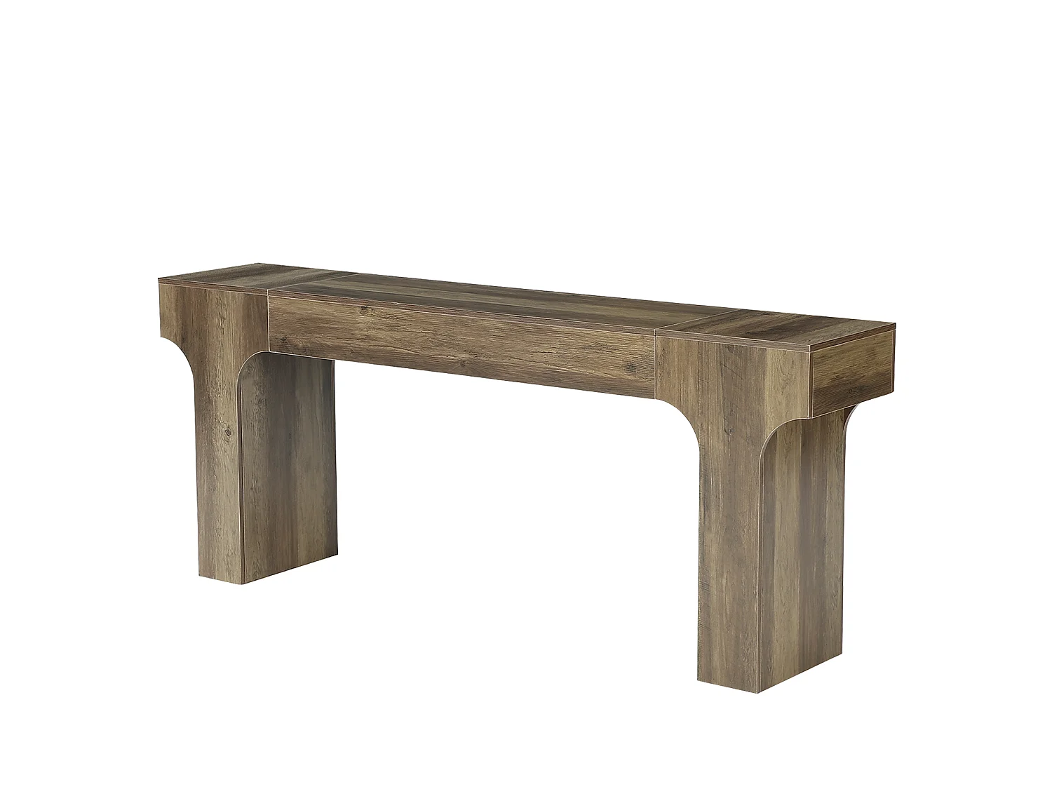 Console extra longue pour canapé d'entrée, 200 cm, style campagnard, en bois, à placer derrière le canapé