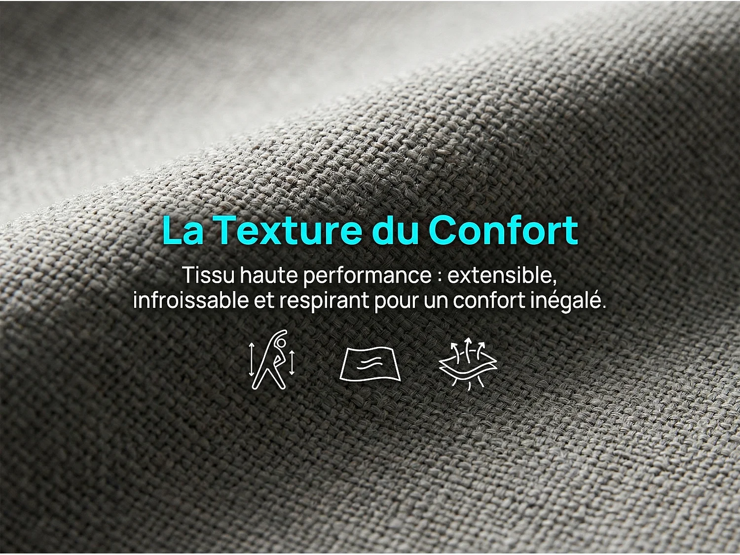 Lit coffre 160x200 cm Gris – lit double rembourré avec tête de lit, LED, prises USB, rangement hydraulique et sommier à lattes