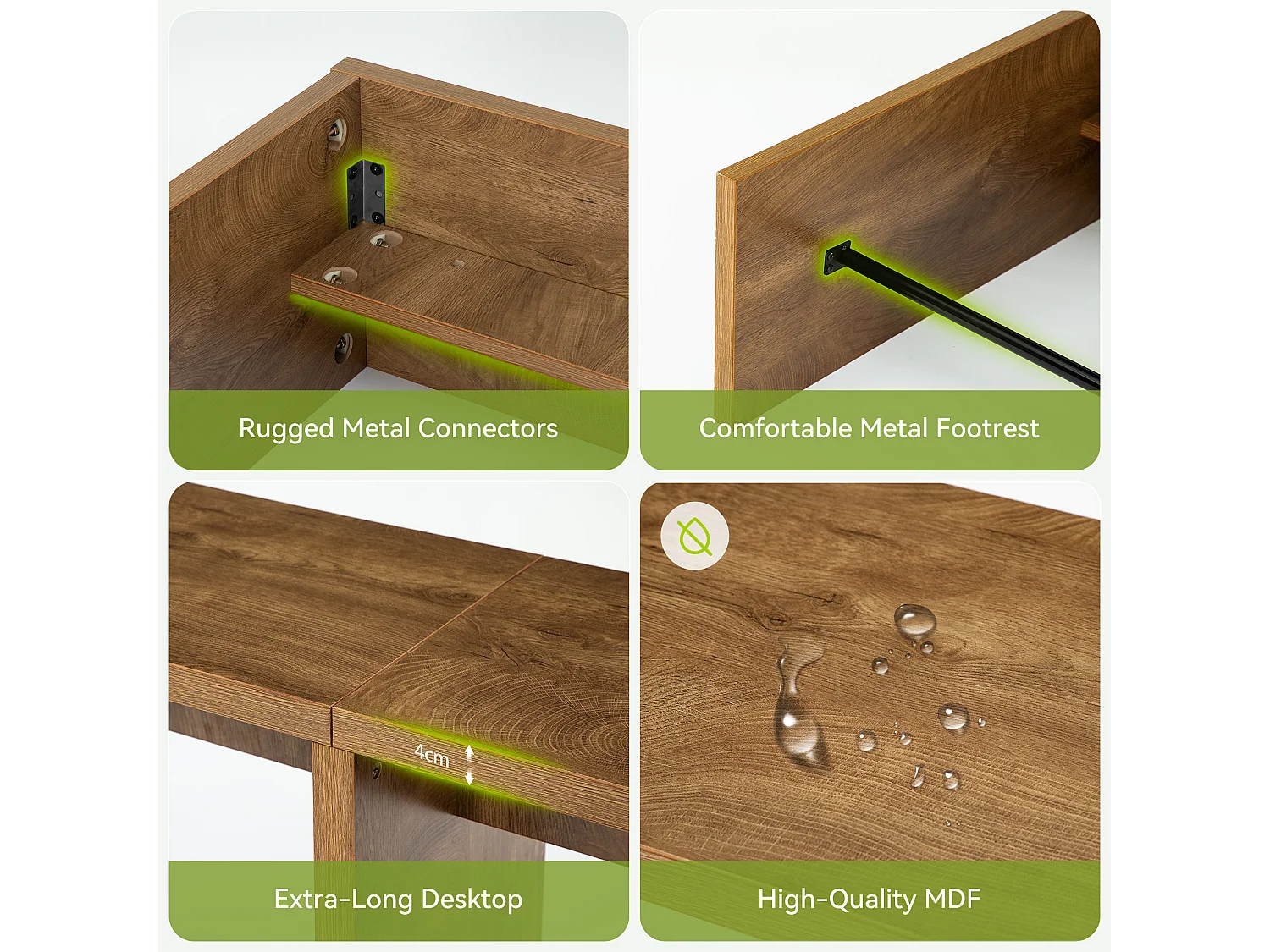 Table de bar étroite, table haute extra longue avec repose-pieds robuste en fer, uniquement Tbale