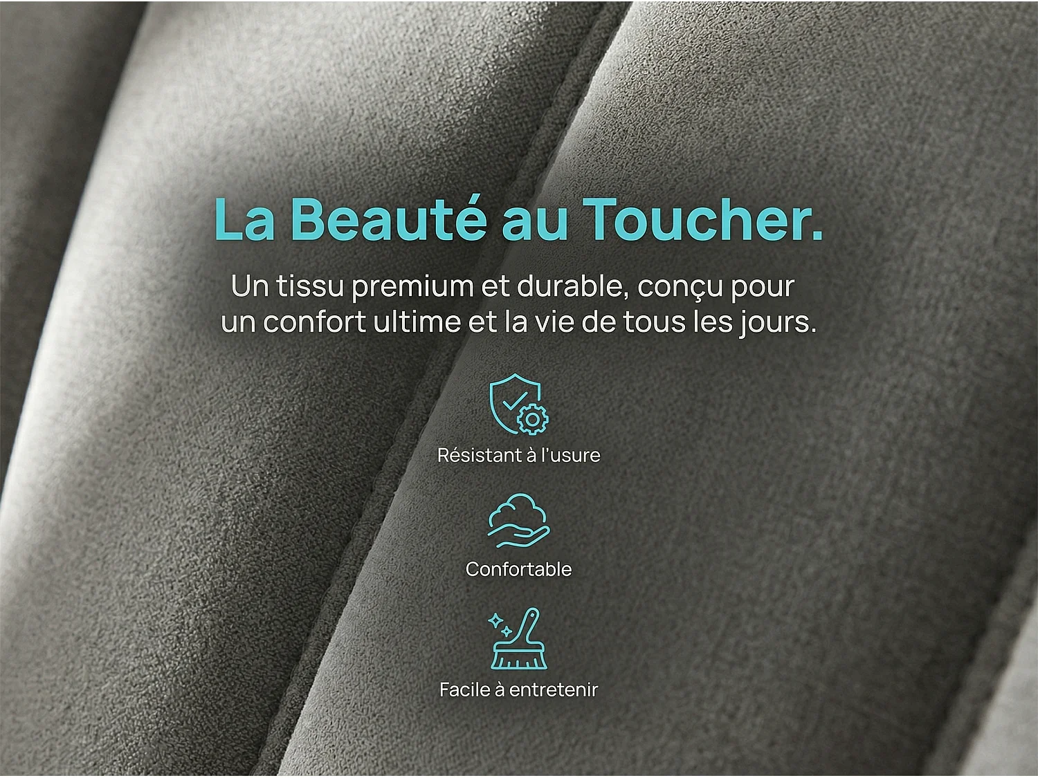 Lit coffre 140x190 cm Gris – lit double rembourré avec tête de lit, LED, prises USB, rangement hydraulique et sommier à lattes