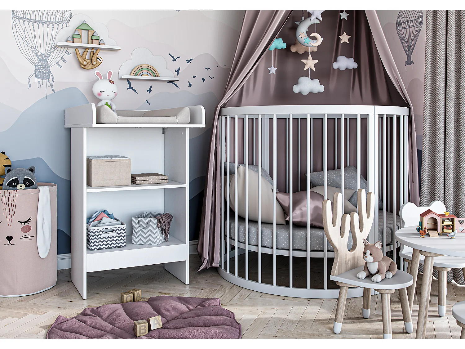Changing table 602 Shefa Kids, white