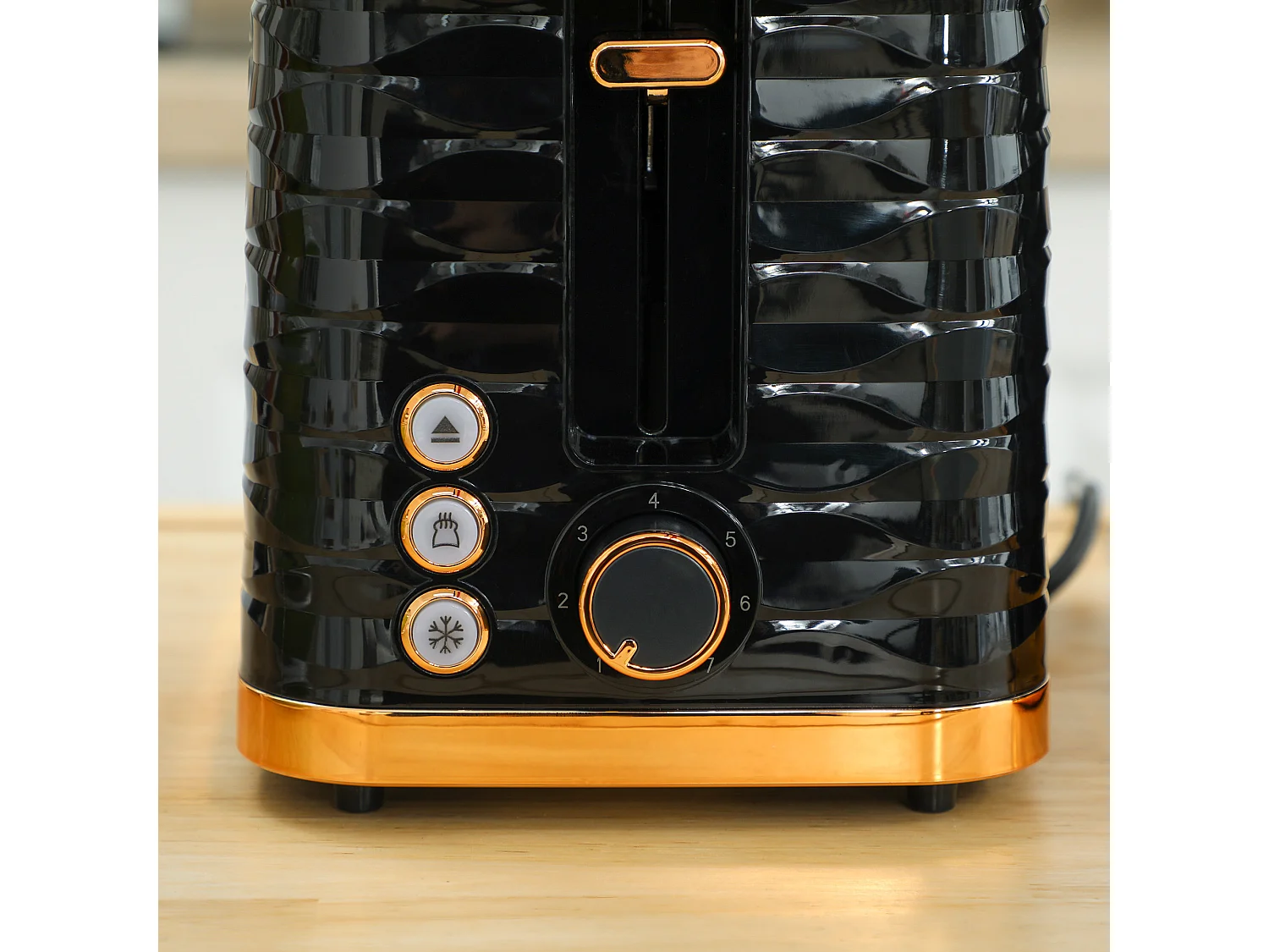 HOMCOM Kettle and Toaster Set 1.7L Rapid Boil Kettle & 2 Slice Toaster Black