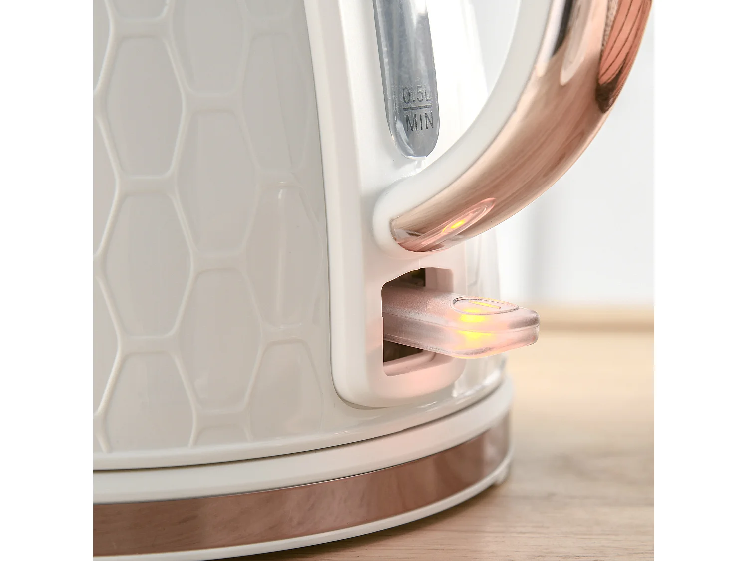 HOMCOM Kettle and Toaster Set 1.7L Kettle & 2 Slice Toaster Set White