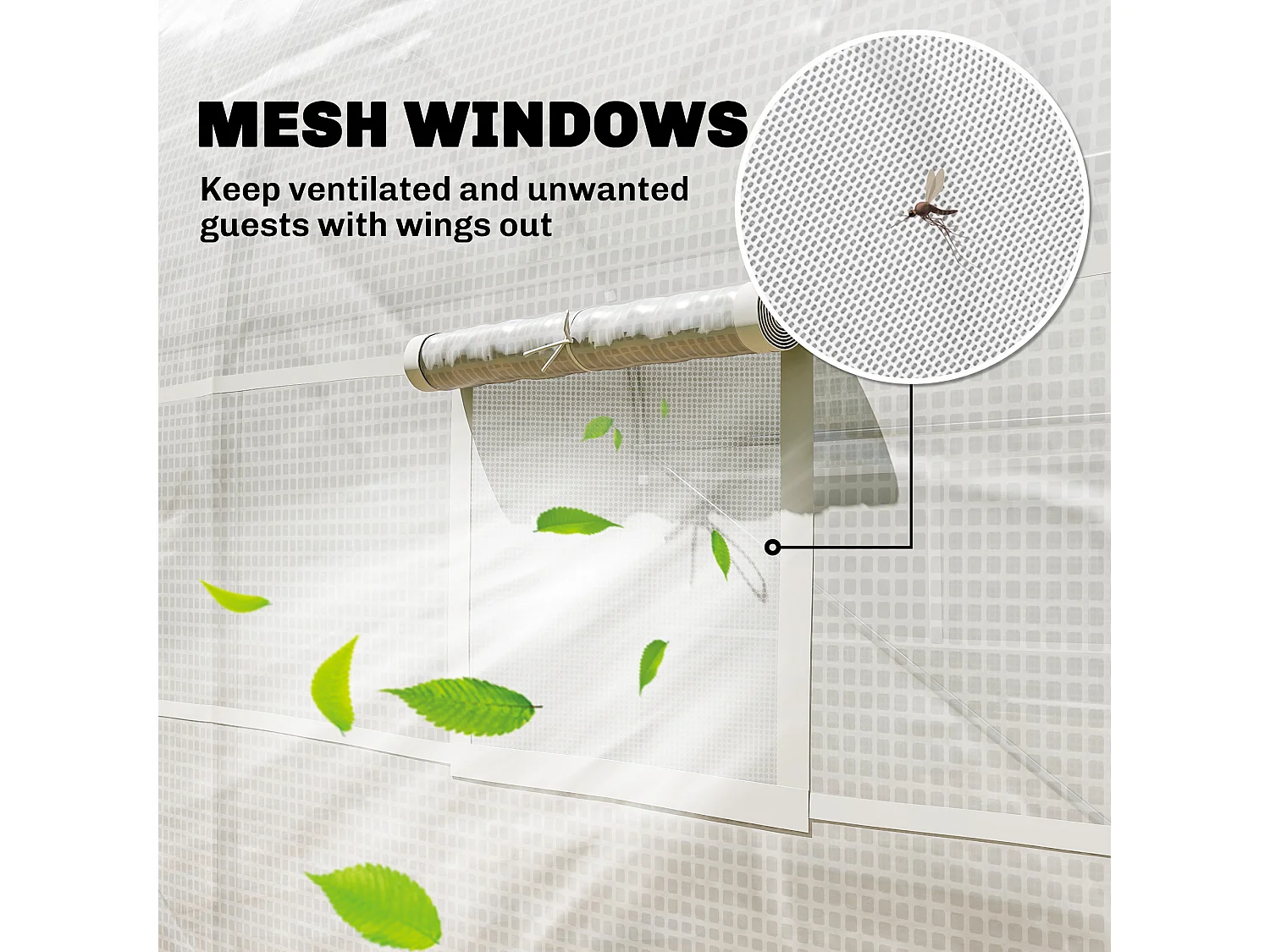 Outsunny 4.5 x 2M Walk-in Polytunnel Greenhouse for Garden, Galvanised Steel