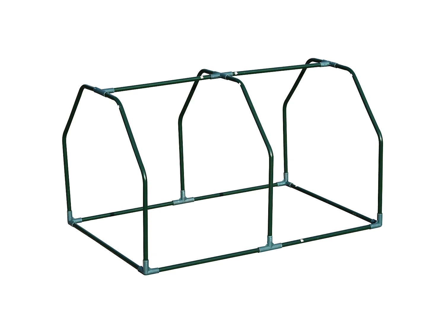 Outsunny Mini  Greenhouse Grow House PVC Cover Steel Frame White 99 x 71 x 60cm
