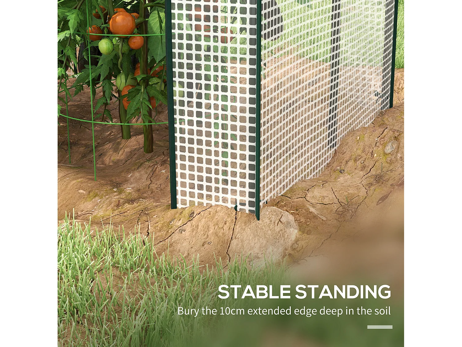 Outsunny Greenhouse with 2 Roll-up Doors and Vent Holes, 100x80x150cm