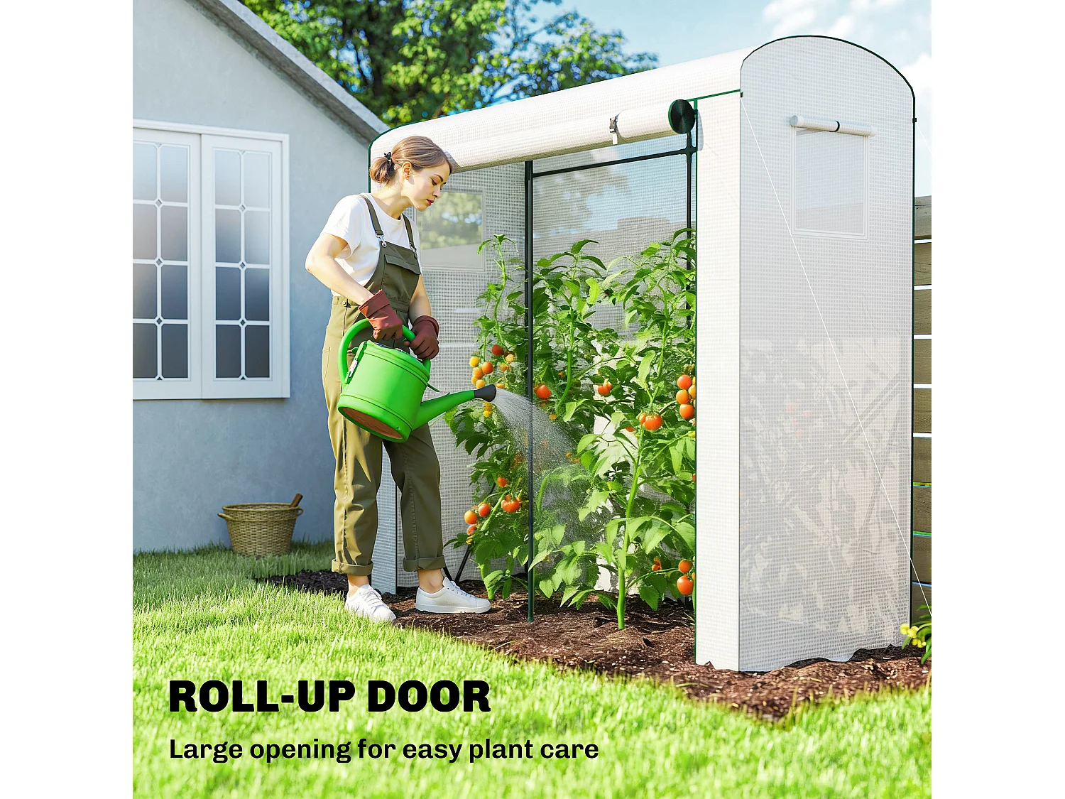 Outsunny Mini Greenhouse, Portable Indoor Outdoor Green House with PE Cover