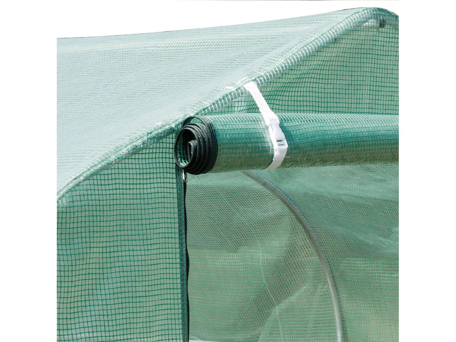 Outsunny Polytunnel Walk-in Garden Greenhouse with Zip Door and Windows 3 x 2M