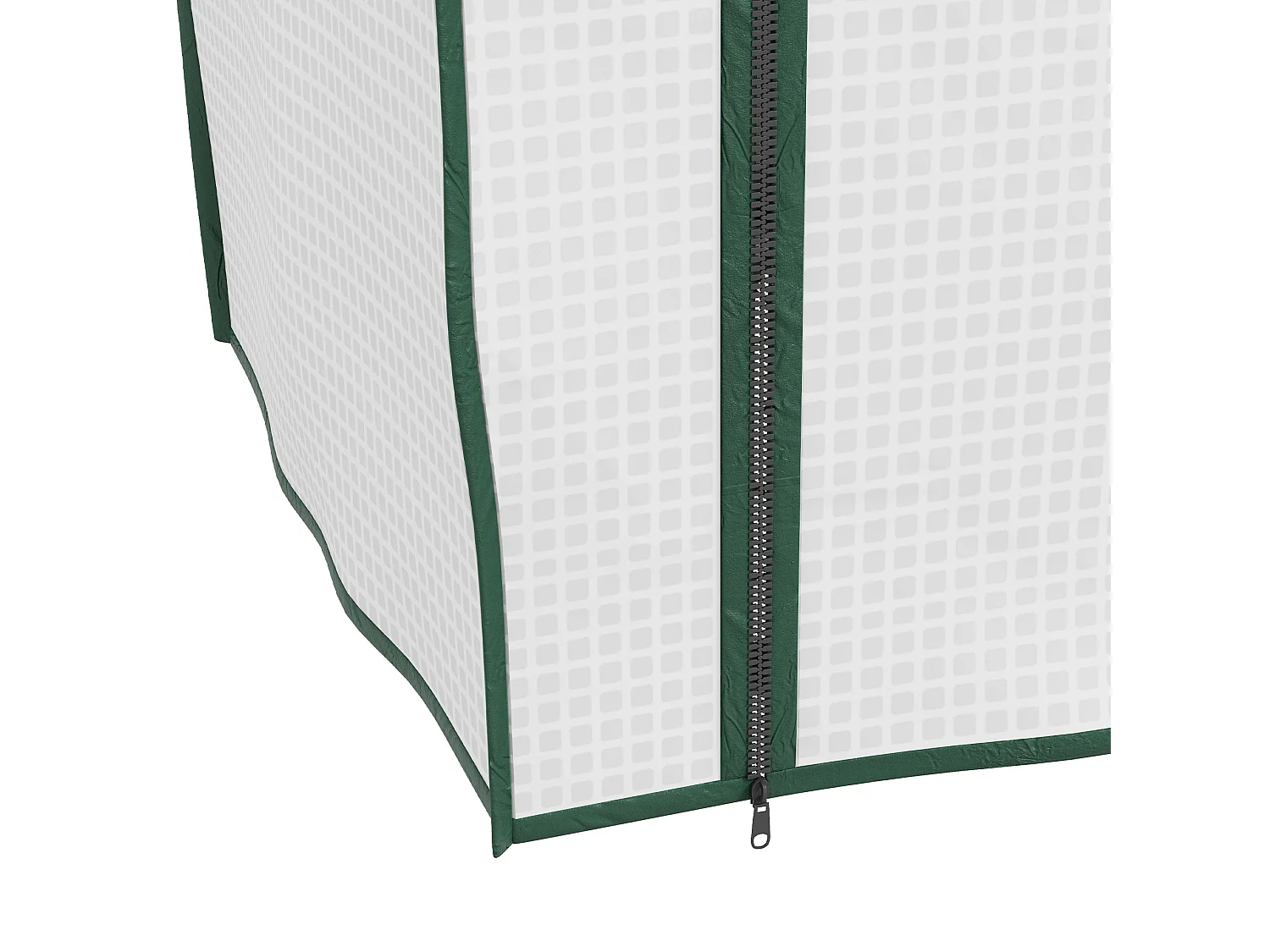 Outsunny Portable Mini Greenhouse with Roll-up Door and Wire Shelves, White