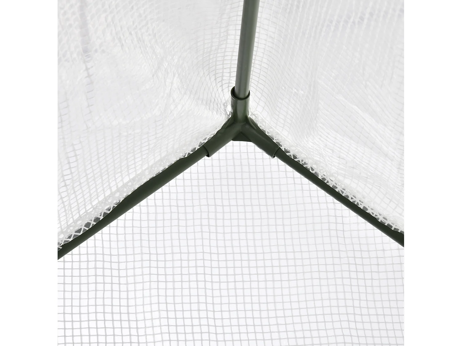 Outsunny Walk-In Portable Greenhouse Mini Grown House Steel Frame Window White