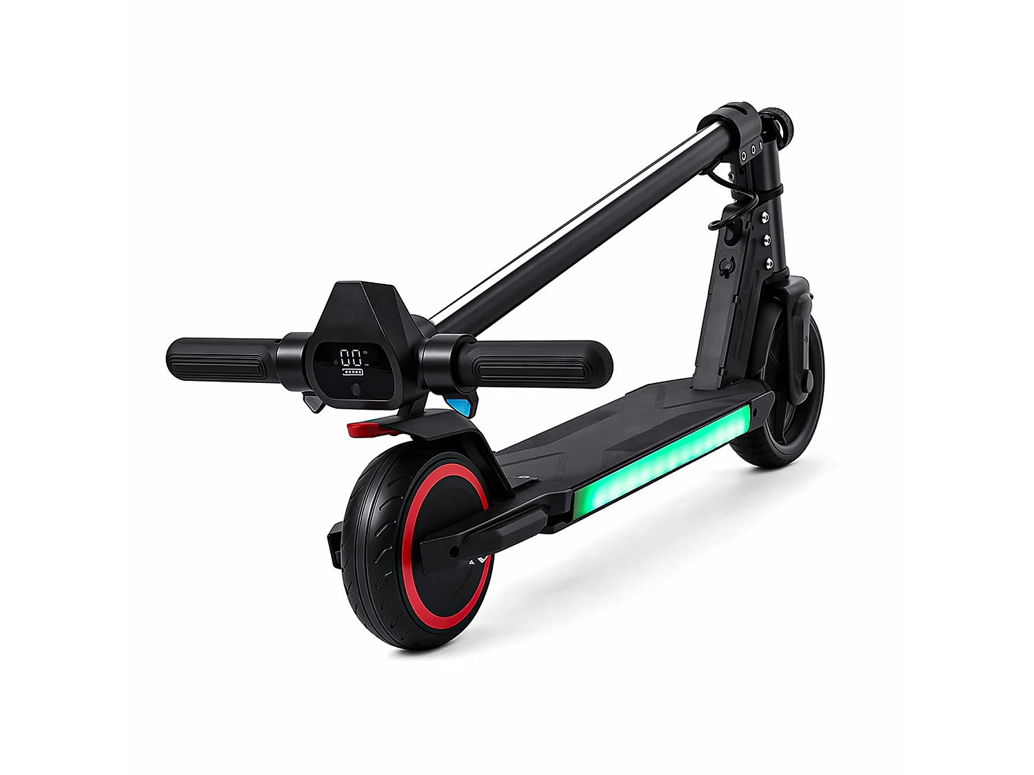 Oryxearth Trottinette électrique pour enfants, moteur de 150 W avec lumières LED et freins