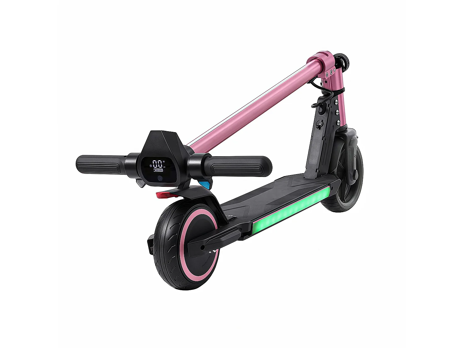 Oryxearth Trottinette électrique pour enfants, moteur de 150 W avec lumières LED et freins