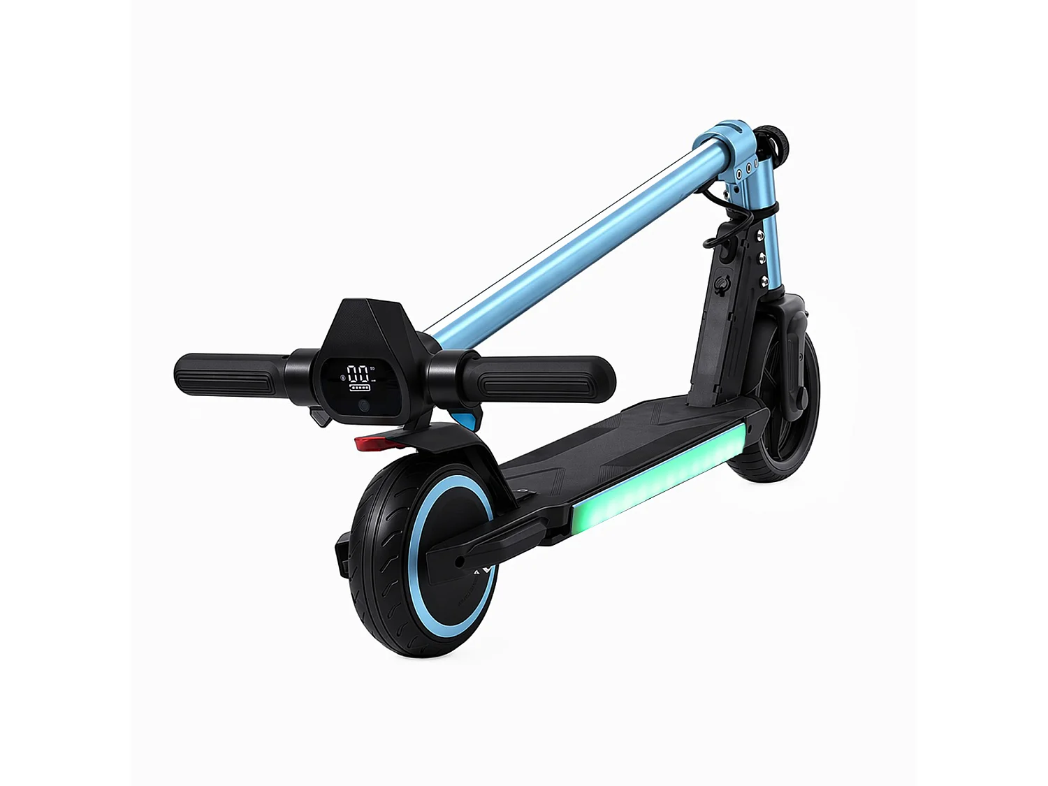 Oryxearth Trottinette électrique pour enfants, moteur de 150 W avec lumières LED et freins