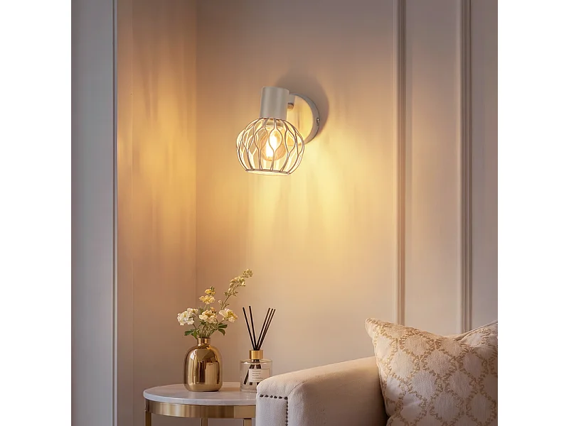 Nettlife spot led 1 lumière gris, orientable 350°, e14, sans ampoule.