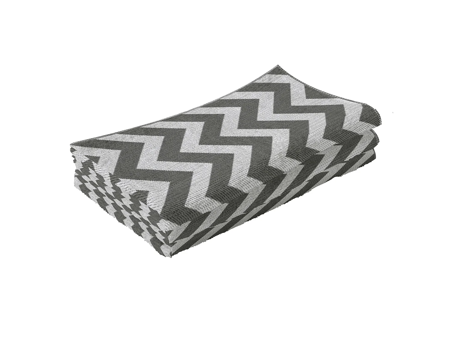 Outsunny Outdoor Rug, 1.2 x 1.8m Patio Floor Mat, Grey & White
