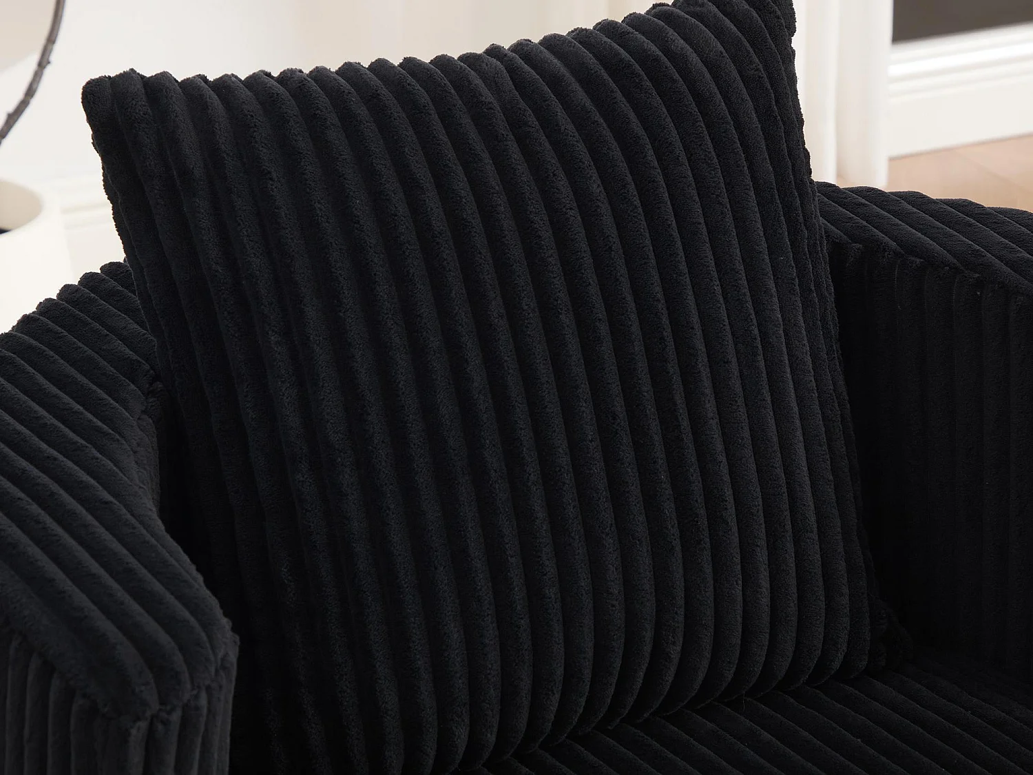 Lot de 2 Fauteuils Pivotants 360° en Velours Côtelé - Chaises de Relaxation Ergonomiques avec Rangement, Fauteuils d'Allaitement Élégant pour Salon et Chambre