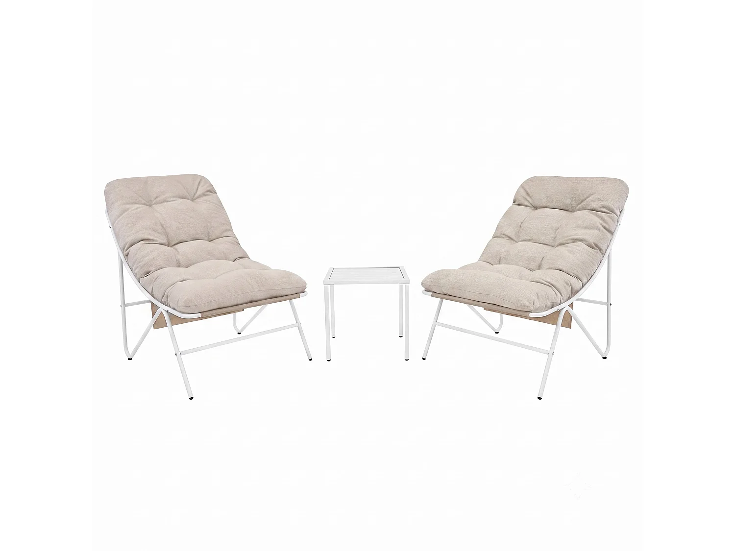 3 Piece Bistro Set - Cream