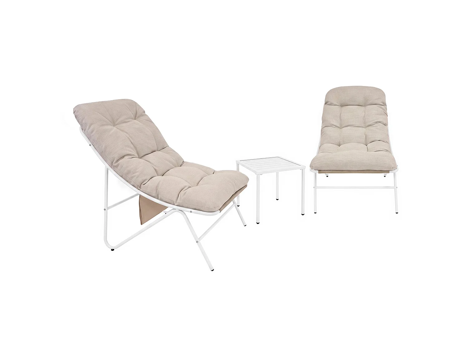 3 Piece Bistro Set - Cream