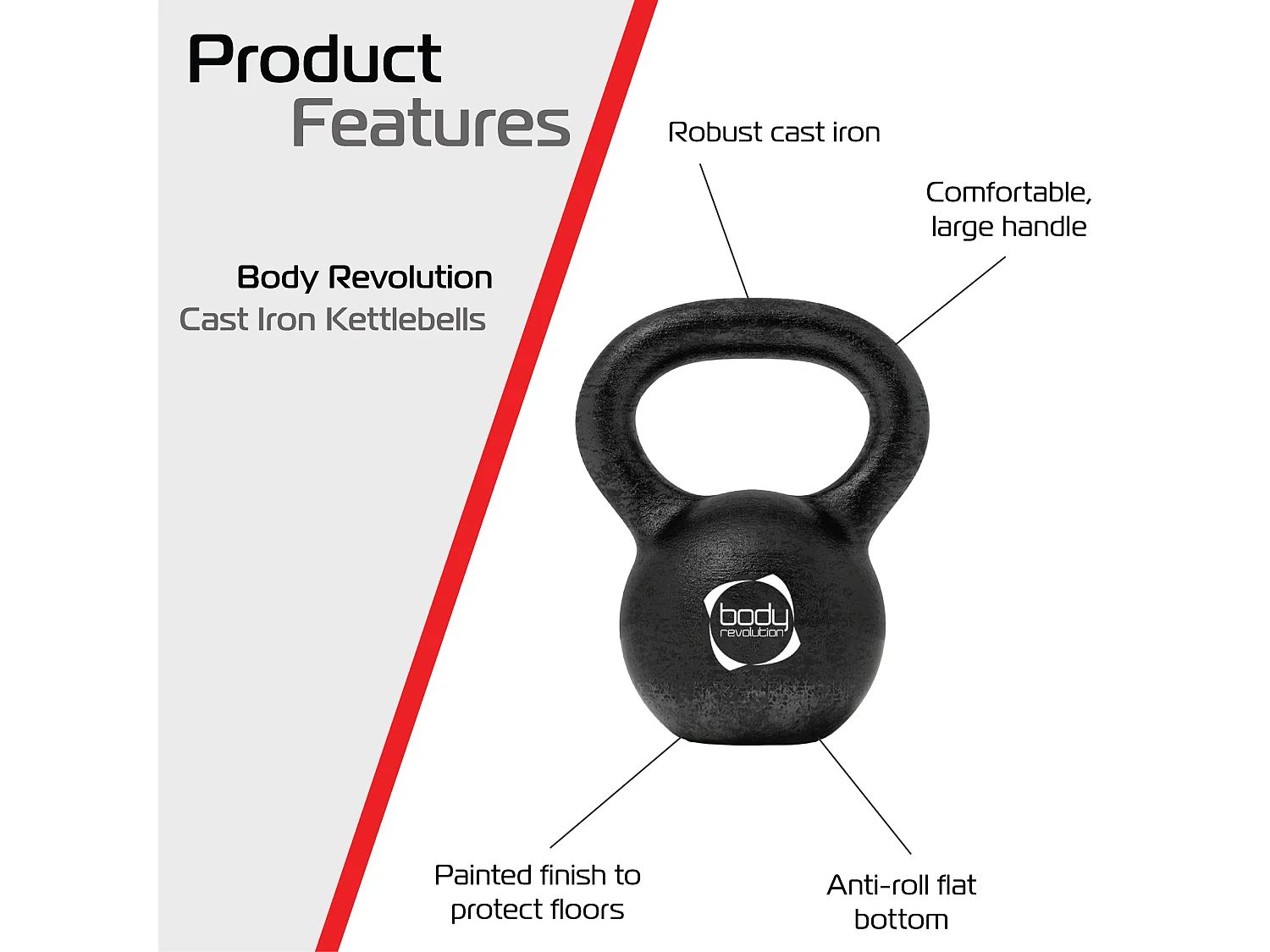 Body Revolution Cast Iron Kettlebells 20kg