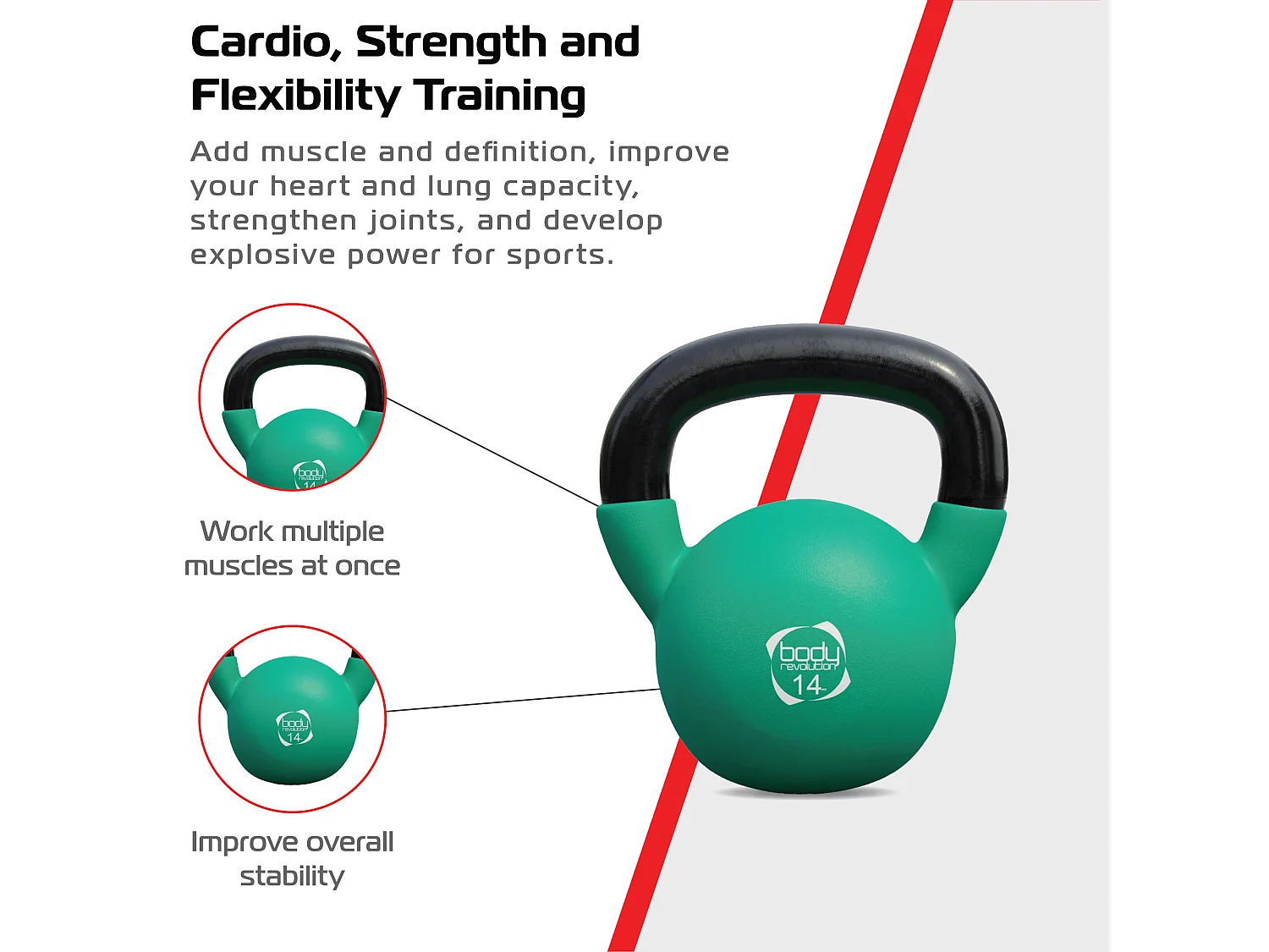 Body Revolution Neoprene Kettlebells 14kg