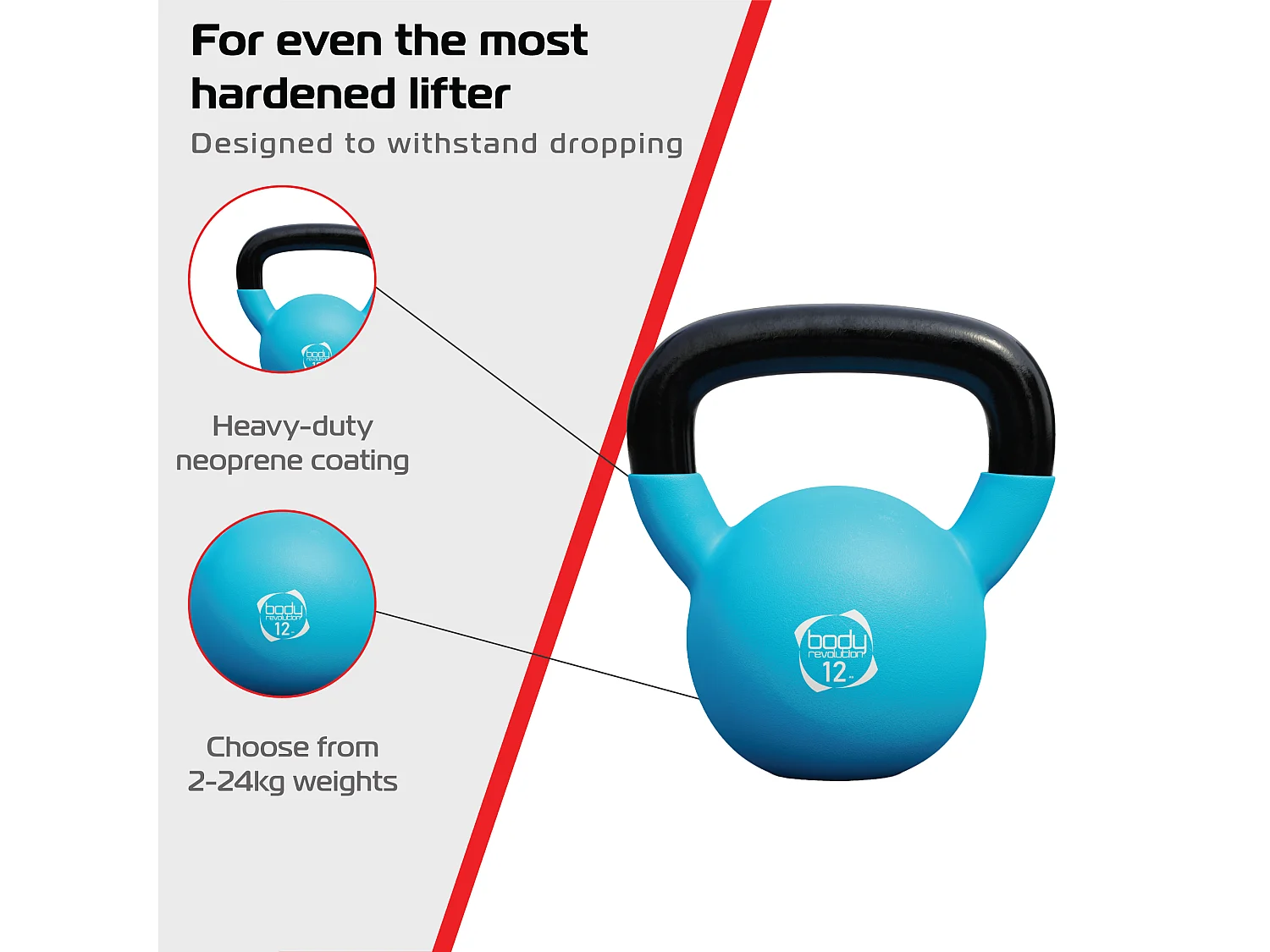 Body Revolution Neoprene Kettlebells 12kg