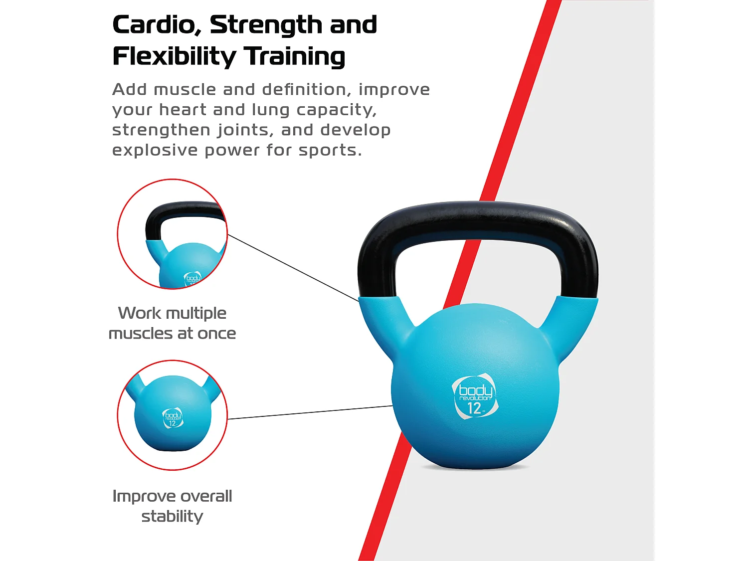 Body Revolution Neoprene Kettlebells 12kg