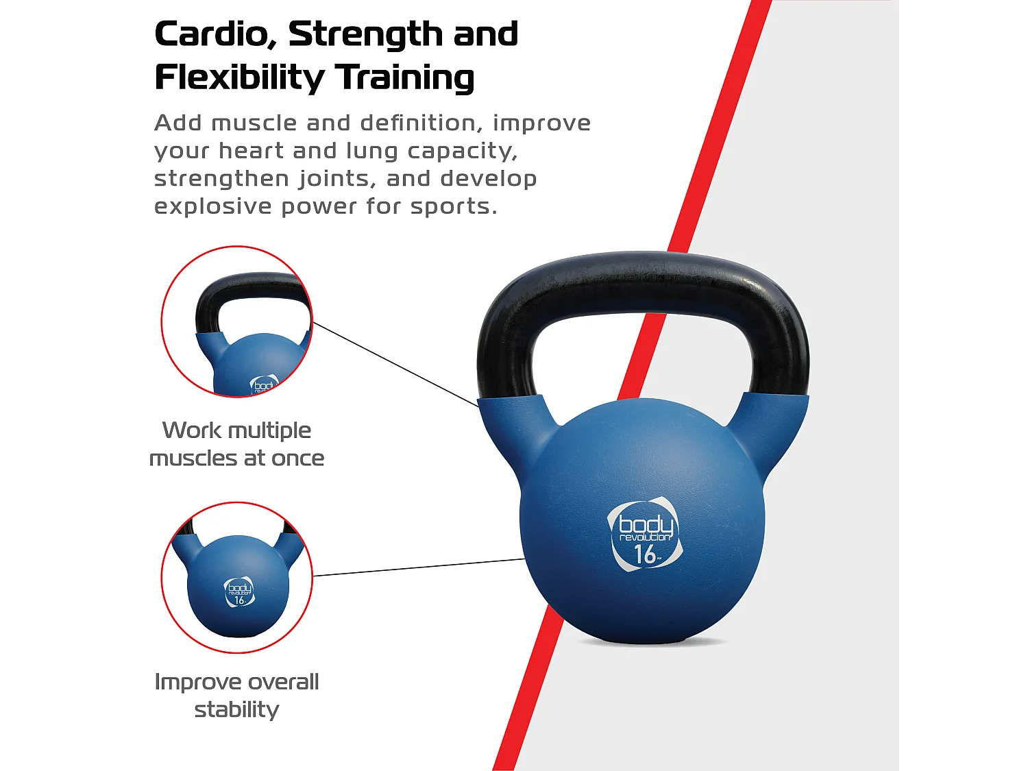 Body Revolution Neoprene Kettlebells 16kg